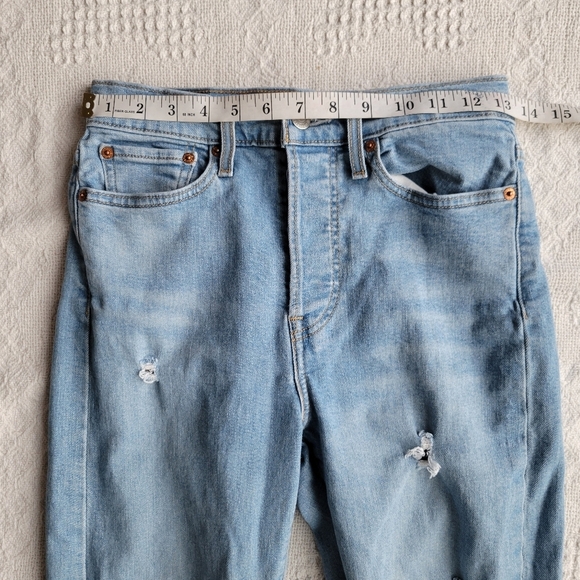 Levi's Distressed Wedgie Straight Fit 90's Casual Denim Jeasns - Picture 8 of 8